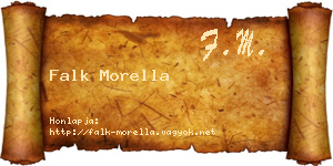Falk Morella névjegykártya